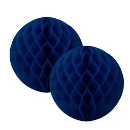 [5212NB] FS Honeycomb Ball Navy Blue 15cm 2pk