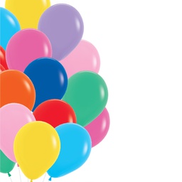 [700000] Matte Assorted 30cm Round Balloon 18pk