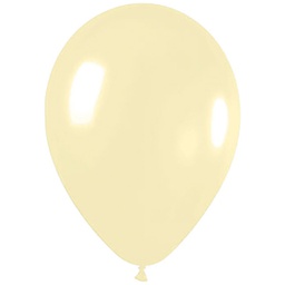 [710173] Matte Pastel Ivory 30cm Round Balloon 18pk
