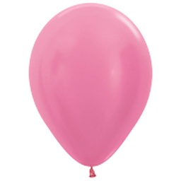 [730412] Shimmer Pearl Fuchsia 30cm Round Balloon 18pk