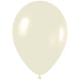[730473] Shimmer Pearl Ivory 30cm Round Balloon 18pk (D)