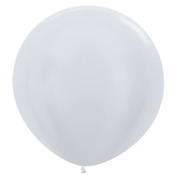 [7091405] Shimmer Pearl White 90cm Balloon 1pk