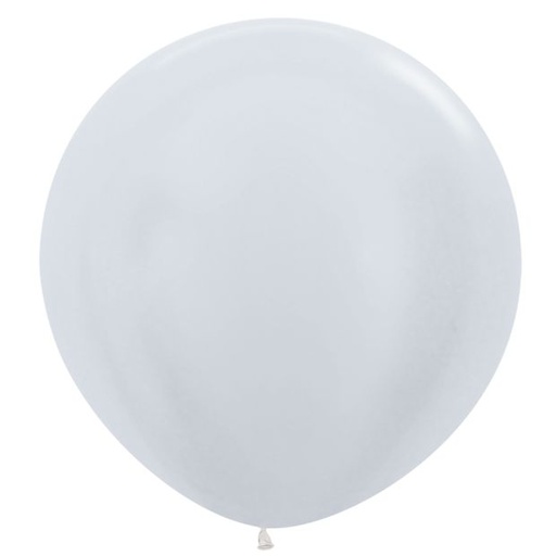 Shimmer Pearl White 90cm Balloon 1pk