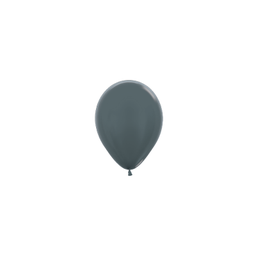 [5031578] Metallic Graphite 12cm Round Balloon 100pk (D)