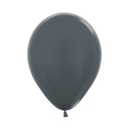 [5061578] Metallic Graphite 30cm Round Balloon 100pk (D)