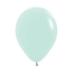 [710630] Matte Pastel Green 30cm Round Balloon 18pk