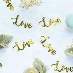 [410091] FS LOVE Foil Jumbo Confetti Gold 20pk