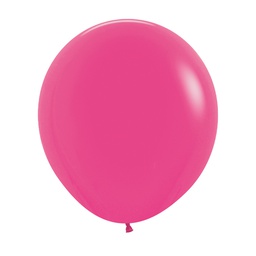 [7042012] Matte Fuchsia 45cm Round Balloons 6pk