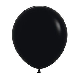 [7042080] Matte Black 45cm Round Balloons 6pk
