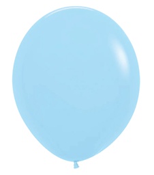 [7042640] Matte Pastel Blue 45cm Round Balloons 6pk