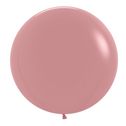 [7062010] Matte Rosewood 60cm Round Balloons 2pk