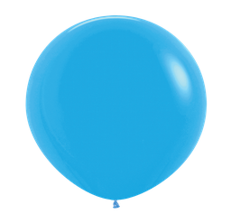 [7062040] Matte Blue 60cm Round Balloons 2pk