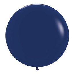 [7062044] Matte Navy Blue 60cm Round Balloons 2pk