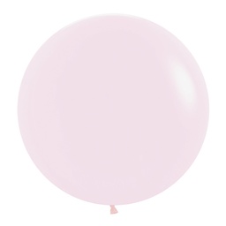 [7062609] Matte Pastel Pink 60cm Round Balloons 2pk