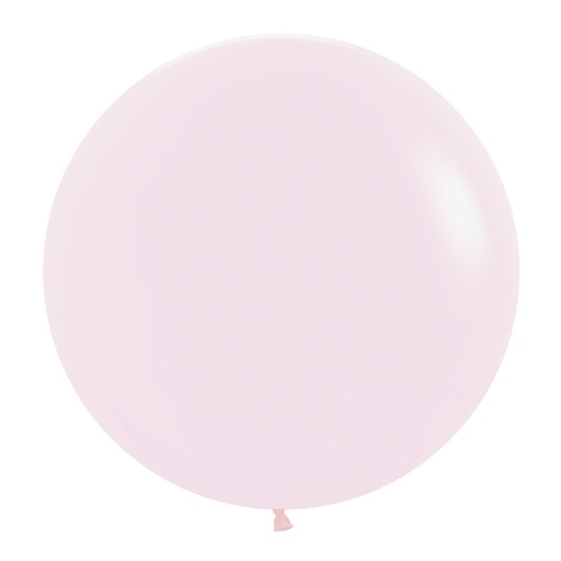 Matte Pastel Pink 60cm Round Balloons 2pk