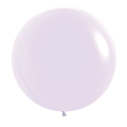 [7062650] Matte Pastel Lilac 60cm Round Balloons 2pk