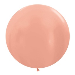 [7062568] Shimmer Rose Gold 60cm Round Balloons 2pk