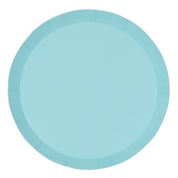 [6110PBP] FS Paper Round Dinner Plate 9&quot; Pastel Blue 10pk (D)