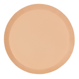 [6110PHP] FS Paper Round Dinner Plate 9&quot; Peach 10pk (D)