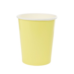 [6130PYP] FS Paper Cup Pastel Yellow 260ml 10pk