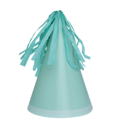 [6150MTP] FS Party Hat with Tassel Topper Mint Green 10pk