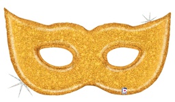 [2535916P] Mask Gold Glitter Shape Foil 51&quot; 1pk