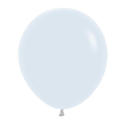 Fashion White 45cm Round Balloons 50pk
