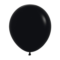 [5042080] Fashion Black 45cm Round Balloons 50pk