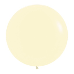[5062620] Pastel Yellow 60cm Round Balloons 10pk