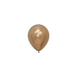 [7031970] Reflex Gold 12cm Round Balloon 20pk