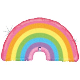 [2535975P] Shape Holo Glitter Pastel Rainbow Foil 36&quot;