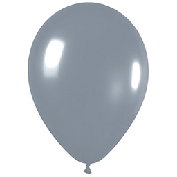 [700081] Matte Grey 30cm Round Balloon 18pk