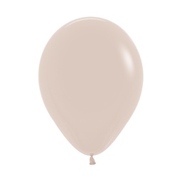 [5061071] Fashion White Sand 30cm Round Balloon 100pk
