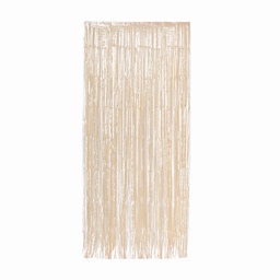 [5350WG] FS Metallic Curtains 90x 200cm - White Gold