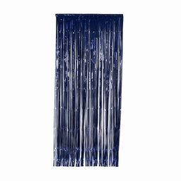 [5350NB] FS Metallic Curtains 90x 200cm - Navy Blue