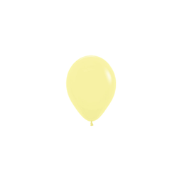 [7031620] Matte Pastel Yellow 12cm Round Balloon 20pk