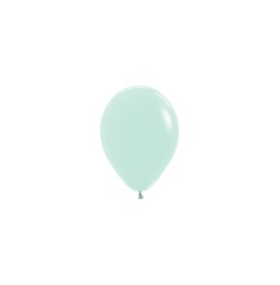 [7031630] Matte Pastel Green 12cm Round Balloon 20pk