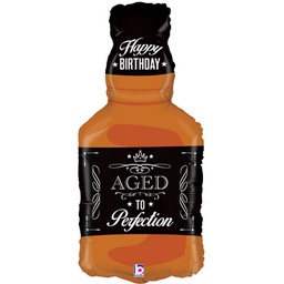 [2535284P] Shape Aged To Perfection- Whiskey Foil 34&quot; 1pk (H)