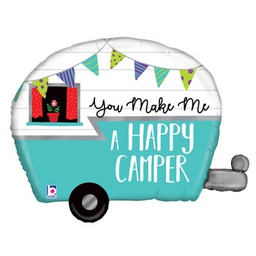 [2535932P] Shape Happy Camper Foil 31&quot; 1pk (H)