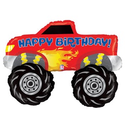 [2535141P] Shape Monster Truck Birthday Foil 40&quot; 1pk