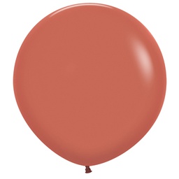 [7062072] Matte Terracotta 60cm Round Balloons 2pk