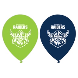 [NRL101] Raiders Printed 30cm Balloons 50pk