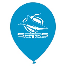 [NRL103] Sharks Printed 30cm Balloons 50pk