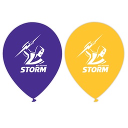 [NRL113] Storm Printed 30cm Balloons 50pk
