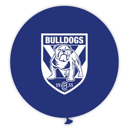 [NRL210] Bulldogs Printed 90cm Jumbo Balloons 1pk