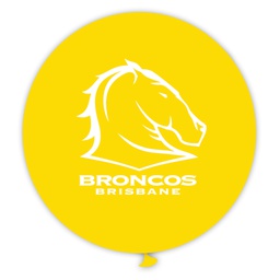 [NRL212] Broncos Printed 90cm Jumbo Balloons 1pk