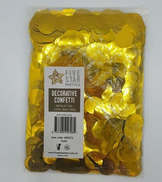[400072] FS Round Foil Confetti Gold 250g/2.5cm