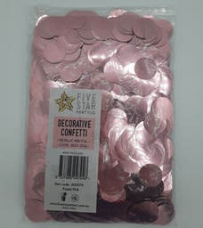 [400070] FS Round Foil Confetti Pastel Pink 250g /2.5cm