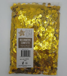 [400062] FS Round Foil Confetti Gold 250g/1cm