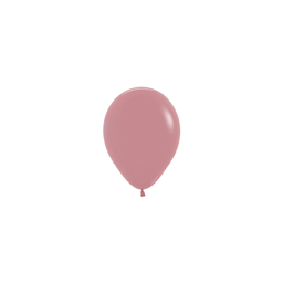 [7031010] Matte  Rosewood 12cm Round Balloon 20pk
